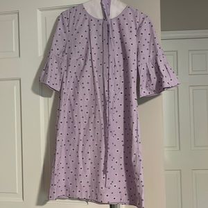 Donna Morgan Lavender with Embroidered Floral Motif 4